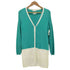 クレージュ courreges ツートン ロングカーディガン&ニットワンピース アンサンブル レディース JPN:38