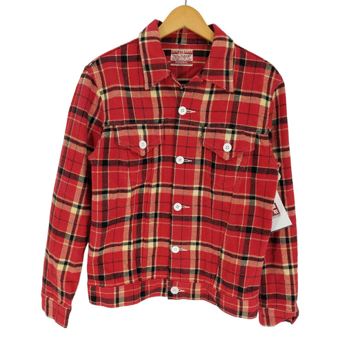 リーバイス Levis チェック柄 フラップポケット サイドアジャスター コットン シャツ ジャケット メンズ import:M