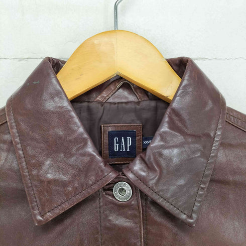 ギャップ Gap 00S OLD レザートラッカージャケット レディース XXS