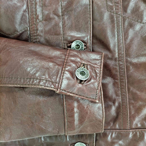 ギャップ Gap 00S OLD レザートラッカージャケット レディース XXS