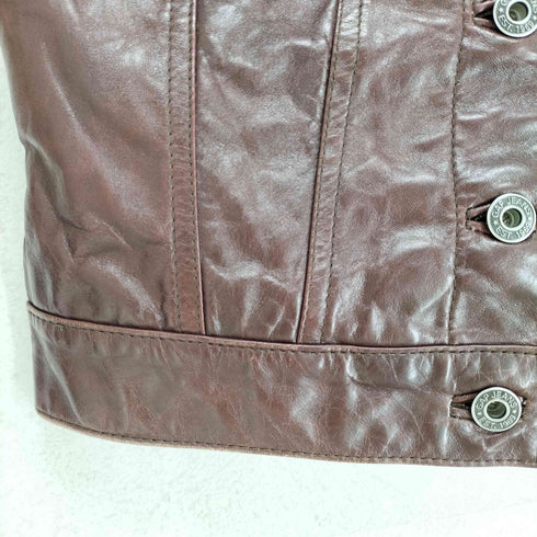 ギャップ Gap 00S OLD レザートラッカージャケット レディース XXS
