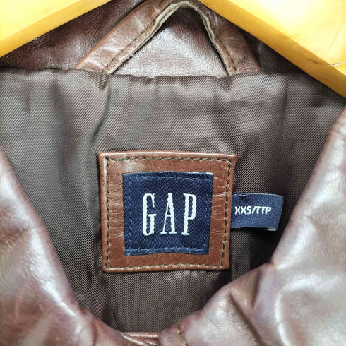 ギャップ Gap 00S OLD レザートラッカージャケット レディース XXS