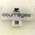 クレージュ courreges コットンナイロン ボーダー Vネック 半袖ニット レディース JPN:9号