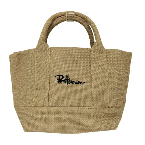 ロンハーマンカルフォルニア Ron Herman California ロゴ刺繍 キャンバス ハンドバッグ レディース