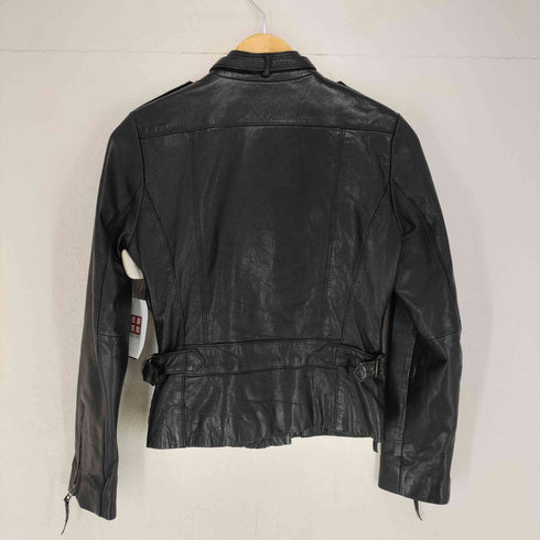 ギャップ Gap 00S OLD ダブルジップレザーライダースジャケット レディース XS