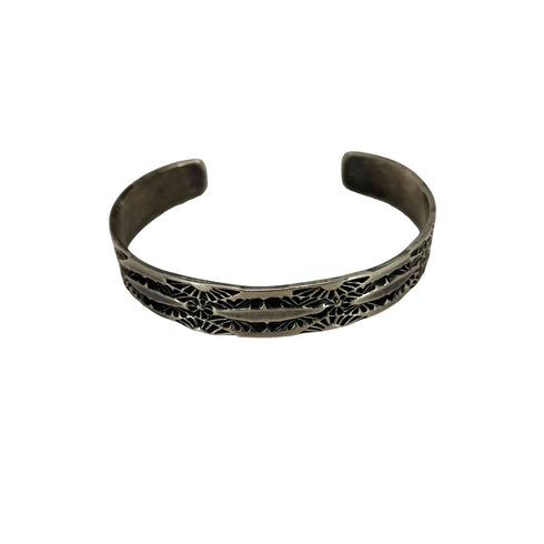 ナバホ NAVAJO STERLING HRM ヘンリマリアーノ シルバーバングル メンズ