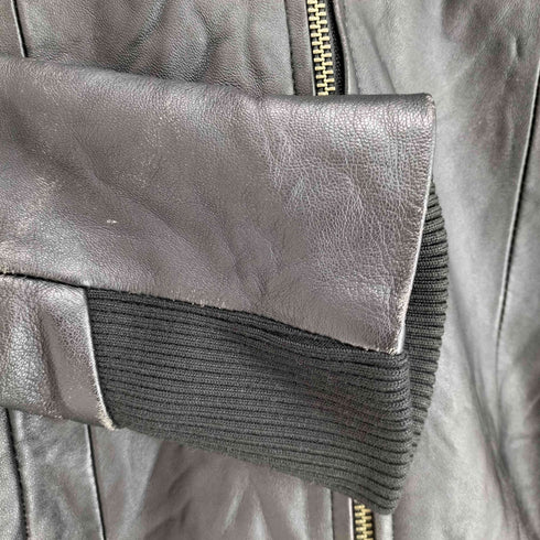 ジージーディー GGD 裏地総柄 ハイネックレザージャケット メンズ 2