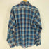 ラングラー Wrangler 80S USA製 マドラスチェック 襟芯 フラップポケット ロゴワッペン ラメ L/S シャツ メンズ import:M