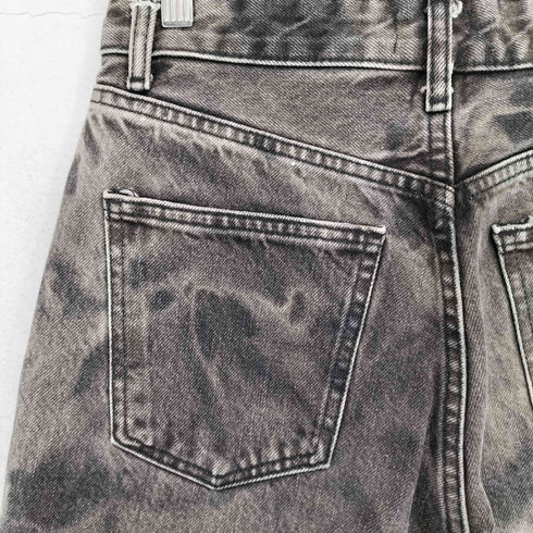 ザラ ZARA タイダイ染ブラックデニムパンツ レディース