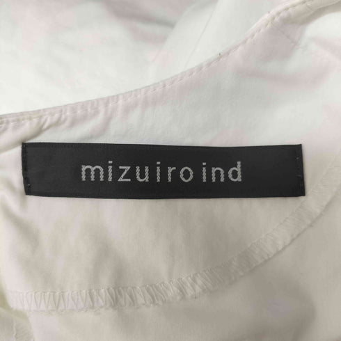 ミズイロインド mizuiro ind フロント レース カットワークブラウス レディース