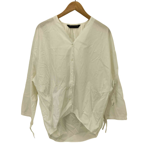 ミズイロインド mizuiro ind バック ギャザー L/S ブラウス レディース