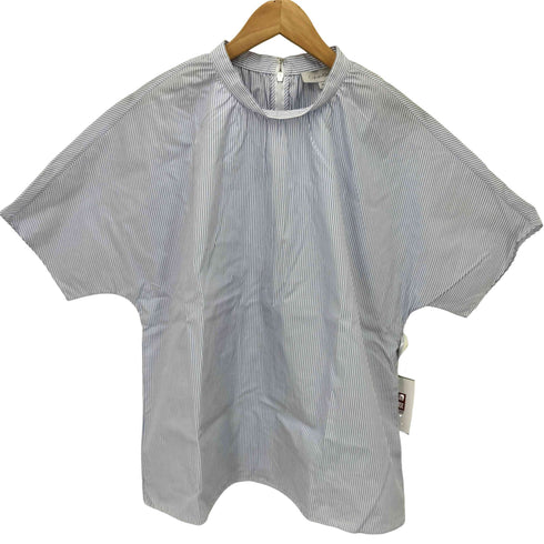 カルバンクライン CALVIN KLEIN ピンストライプ プルオーバー S/S ブラウス レディース EUR:46