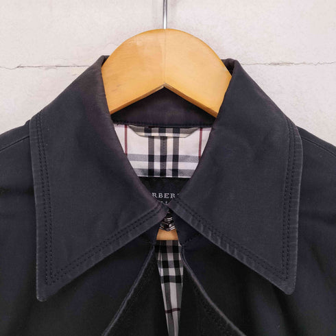 バーバリーブラックレーベル BURBERRY BLACK LABEL 裏地ノヴァチェックシングルトレンチコート メンズ L