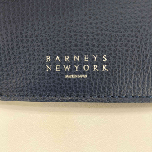 バーニーズニューヨーク BARNEYS NEWYORK シボ革 二つ折り 財布 メンズ