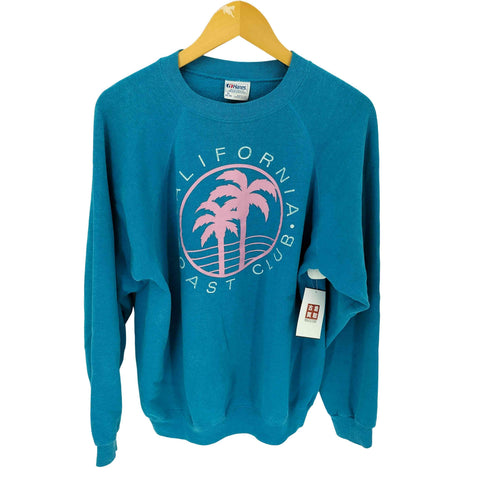 ヘインズ Hanes USA製 プリント ラグラン スウェット メンズ import:XL