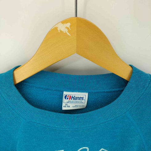 ヘインズ Hanes USA製 プリント ラグラン スウェット メンズ import:XL