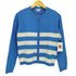 クレージュ courreges コットンナイロン ボーダー ジップアップ ニットジャケット レディース JPN:9号