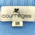 クレージュ courreges コットンナイロン ボーダー ジップアップ ニットジャケット レディース JPN:9号