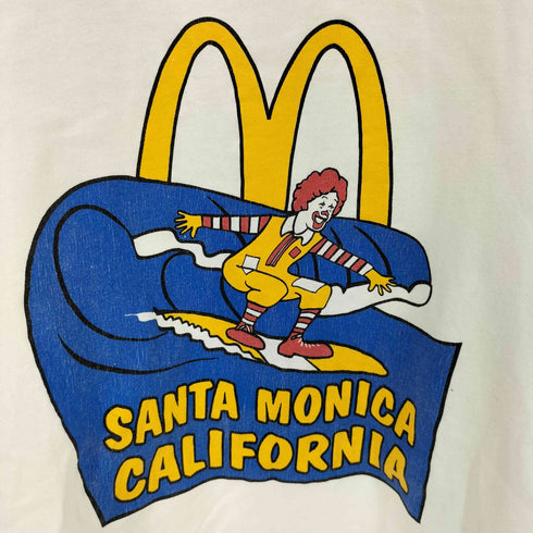 SANTA MONICA CALIFORNIA フロントプリント Tシャツ メンズ
