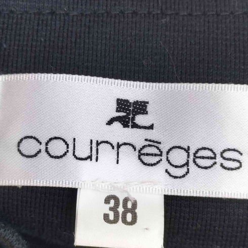 クレージュ courreges ツートン 袖ジップ ジップアップジャケット レディース JPN:38