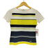 クレージュ courreges スパンコール ラメ ボーダー クルーネックTシャツ レディース JPN:38