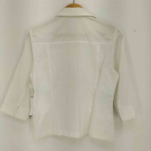 クレージュ courreges 比翼 七分丈 スキッパーシャツ レディース JPN:9号