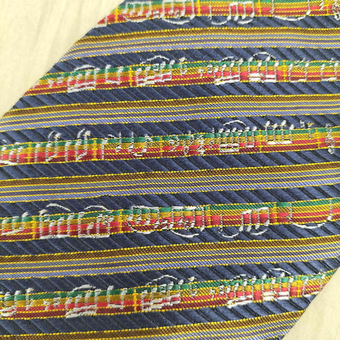 楽譜柄刺繍ネクタイ MADE IN JAPAN メンズ