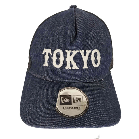 ニューエラ NEW ERA チームロゴ刺繍 デニム メッシュ 切替 6パネル キャップ メンズ