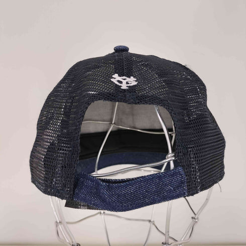 ニューエラ NEW ERA チームロゴ刺繍 デニム メッシュ 切替 6パネル キャップ メンズ