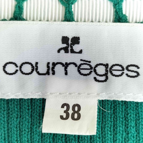 クレージュ courreges レースドッキング リボン リブニット レディース JPN:38
