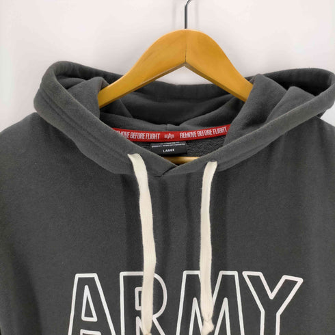 アルファインダストリーズ ALPHA INDUSTRIES ALPHA ARMYプリントパーカー メンズ JPN:L
