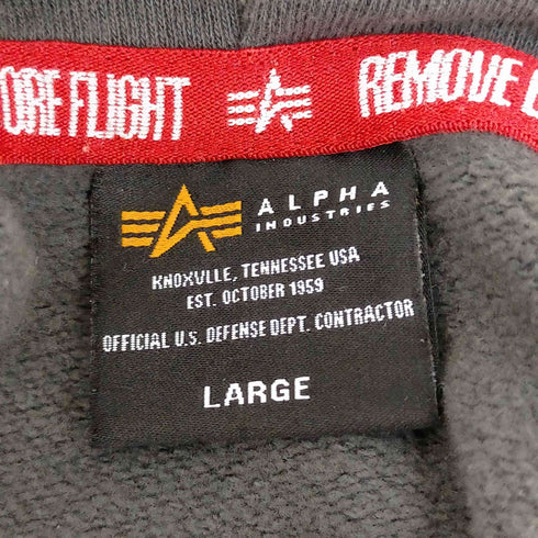 アルファインダストリーズ ALPHA INDUSTRIES ALPHA ARMYプリントパーカー メンズ JPN:L