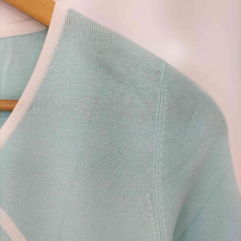 クレージュ courreges リボン 七分丈 Vネックニット レディース JPN:9号