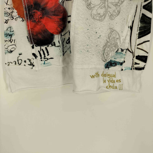デシグアル Desigual 13SS COCO HIELO 蝶々 フラワー レース 切替 タンクトップ Y2KSS レディース import:M
