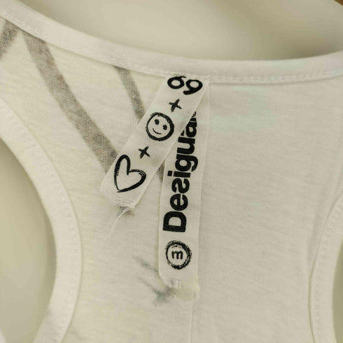 デシグアル Desigual 13SS COCO HIELO 蝶々 フラワー レース 切替 タンクトップ Y2KSS レディース import:M