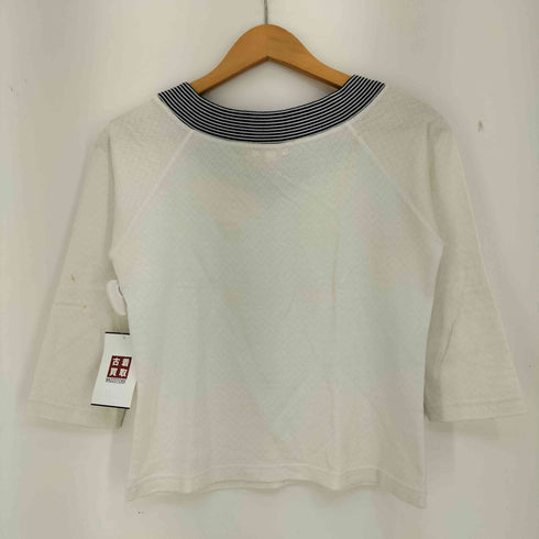 クレージュ courreges リブライン VネックTシャツ レディース JPN:9号
