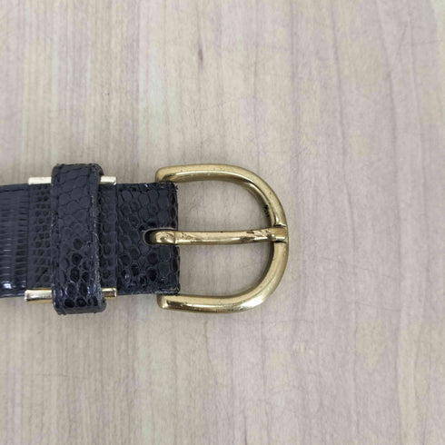 ジェイプレス J.PRESS クロコ型押しレザーベルト メンズ