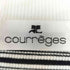 クレージュ courreges ボーダー 襟リボン クルーネック コットンニット レディース JPN:9号