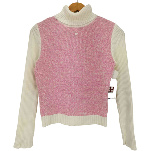 クレージュ courreges リブ切替 タートルネックニット レディース JPN:38