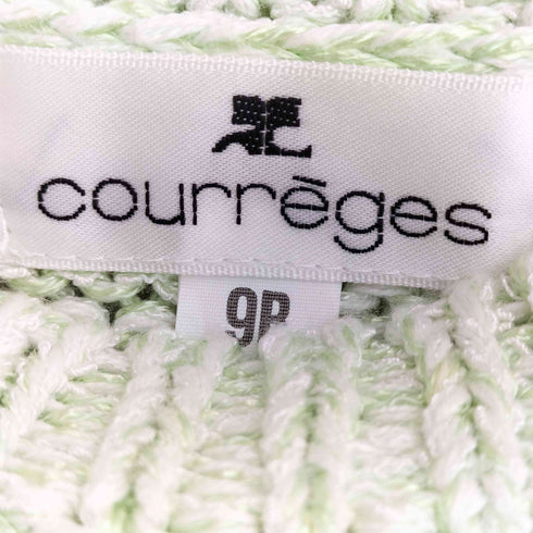 クレージュ courreges レーヨン混 ケーブル半袖ニット レディース JPN:9号