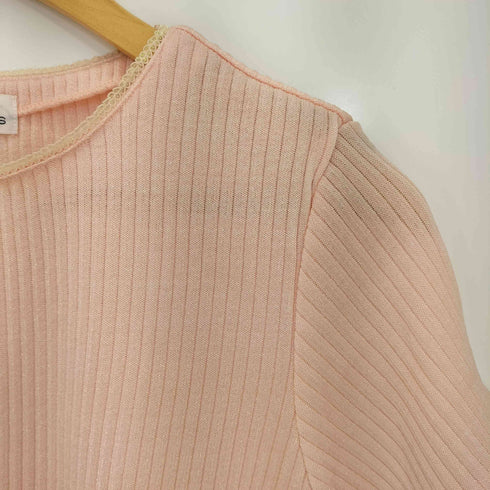 クレージュ courreges ラメ レースドッキング リブニット レディース JPN:9号