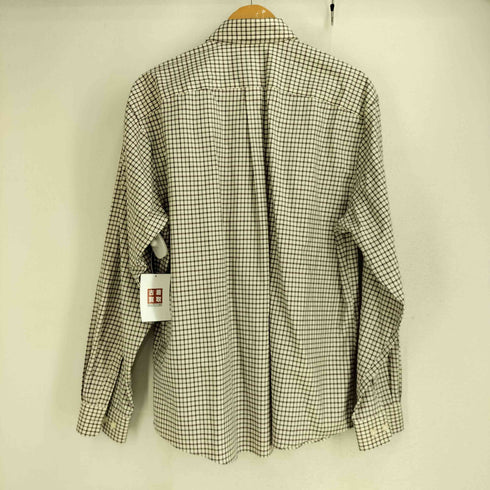 エディーバウアー Eddie Bauer WRINKLE RESISTANT チェック柄 コットン 長袖 シャツ メンズ import:L