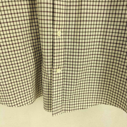 エディーバウアー Eddie Bauer WRINKLE RESISTANT チェック柄 コットン 長袖 シャツ メンズ import:L