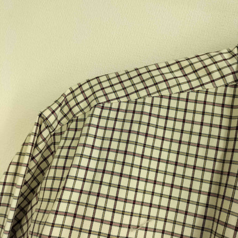 エディーバウアー Eddie Bauer WRINKLE RESISTANT チェック柄 コットン 長袖 シャツ メンズ import:L
