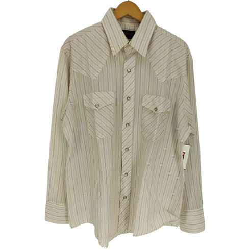STIR UPS USA製 ストライプ ドット 襟芯 スナップボタン ウエスタン シャツ メンズ import:L