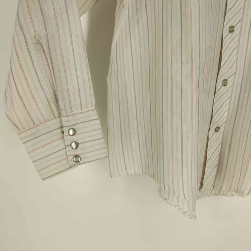 STIR UPS USA製 ストライプ ドット 襟芯 スナップボタン ウエスタン シャツ メンズ import:L