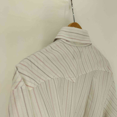 STIR UPS USA製 ストライプ ドット 襟芯 スナップボタン ウエスタン シャツ メンズ import:L