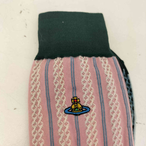 ヴィヴィアンウエストウッドアクセサリー Vivienne Westwood Accessories オーブロゴ刺繍 ソックス レディース 23-24cm