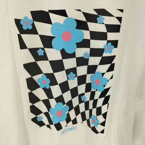 キャンディストリッパー Candy Stripper CHECKERED FLOWER POCKET Tシャツ レディース JPN:2