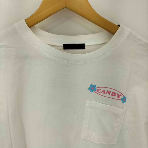 キャンディストリッパー Candy Stripper CHECKERED FLOWER POCKET Tシャツ レディース JPN:2